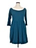 Jonathan Martin Solid Teal Casual Dress Size 14 - photo 1