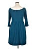 Jonathan Martin Solid Teal Casual Dress Size 14 - photo 2