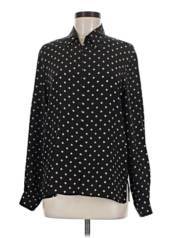 S.L.B. Long Sleeve Silk Top (view 1)