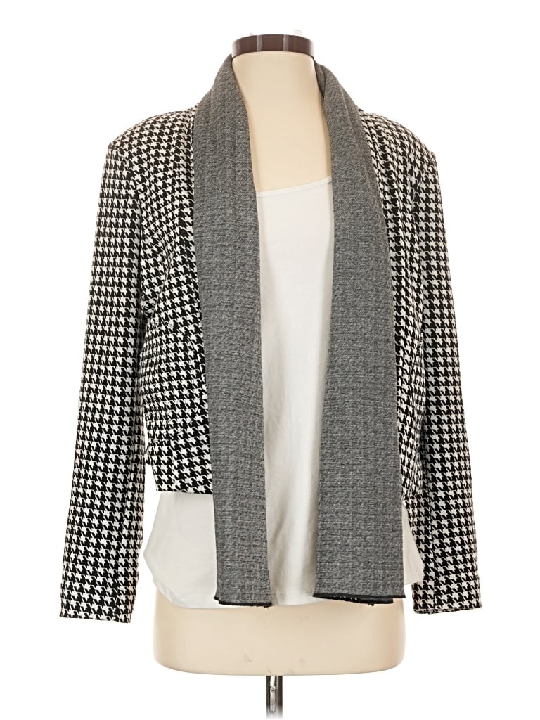 Pre-owned Cabi Blazer Jacket In Gray