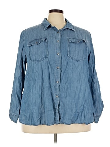 Molly & Isadora 3/4 Sleeve Button-Down Shirt (view 1)