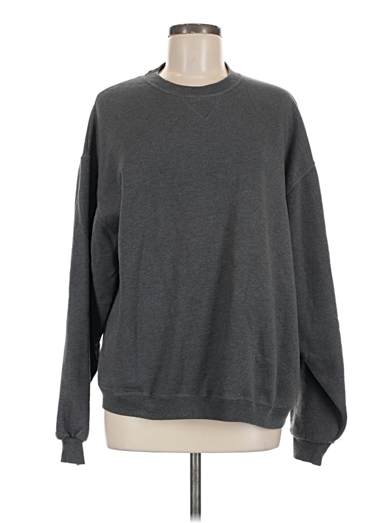 Pre-owned Jerzees Sweatshirt In Gray