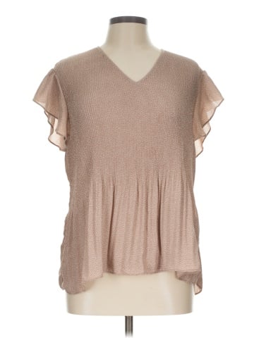 Adrianna Papell Short Sleeve Blouse (view 1)