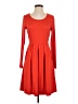 Unbranded Solid Red Casual Dress Size S - photo 1