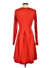 Unbranded Solid Red Casual Dress Size S - photo 2