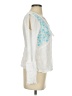 Venus 100% Rayon White Long Sleeve Blouse Size 4 - photo 4
