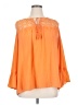 New Directions 100% Polyester Orange 3/4 Sleeve Blouse Size XL - photo 1