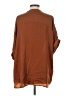 Glam 100% Polyester Brown 3/4 Sleeve Blouse Size S - photo 2