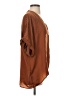 Glam 100% Polyester Brown 3/4 Sleeve Blouse Size S - photo 4
