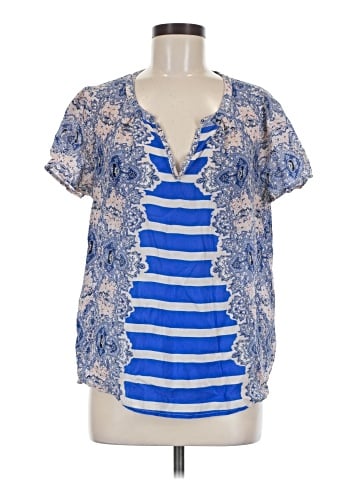 Maeve Short Sleeve Silk Top (view 1)
