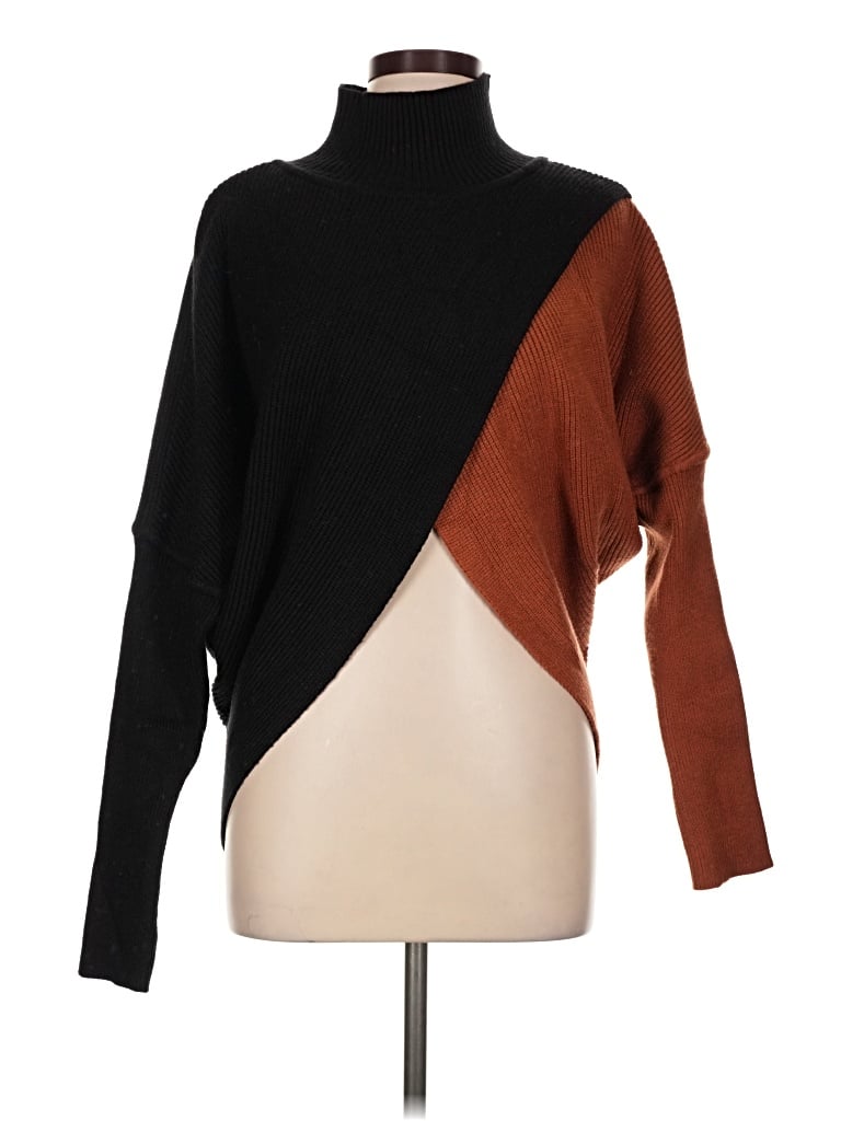 Pre-owned Elan Turtleneck Sweater In Brown