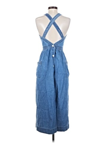 Madewell Denim Apron Midi Dress (view 2)