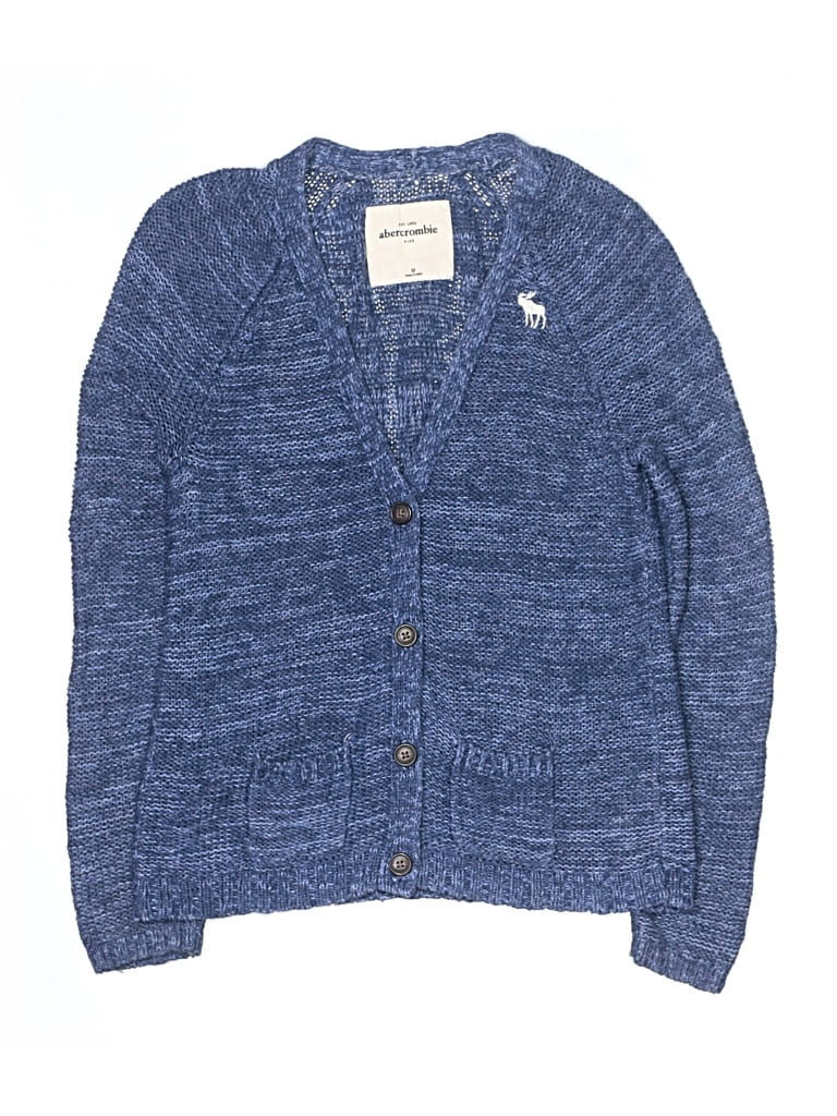 Pre-owned Abercrombie Kids' Cardigan Sweater In Blue