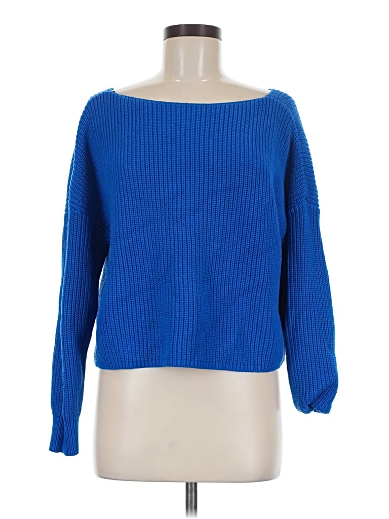 Pre-owned Bar Iii Pullover Sweater In Blue