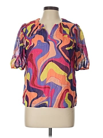 Nicole Miller Short Sleeve Blouse (view 1)