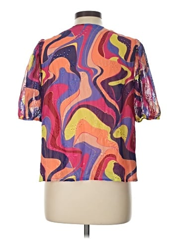 Nicole Miller Short Sleeve Blouse (view 2)