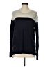Vince. Color Block Blue Wool Pullover Sweater Size L - photo 1