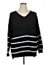 Maurices Stripes Black Pullover Sweater Size 2X - photo 1