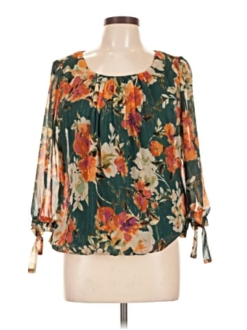 Sara Michelle 3/4 Sleeve Blouse (view 1)