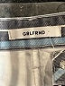 GRLFRND 100% Polyester Stripes Blue Denim Shorts Size 23 waist - photo 3
