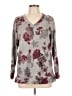 Ellen Tracy Floral Gray Pullover Sweater Size L (estimated) - photo 1