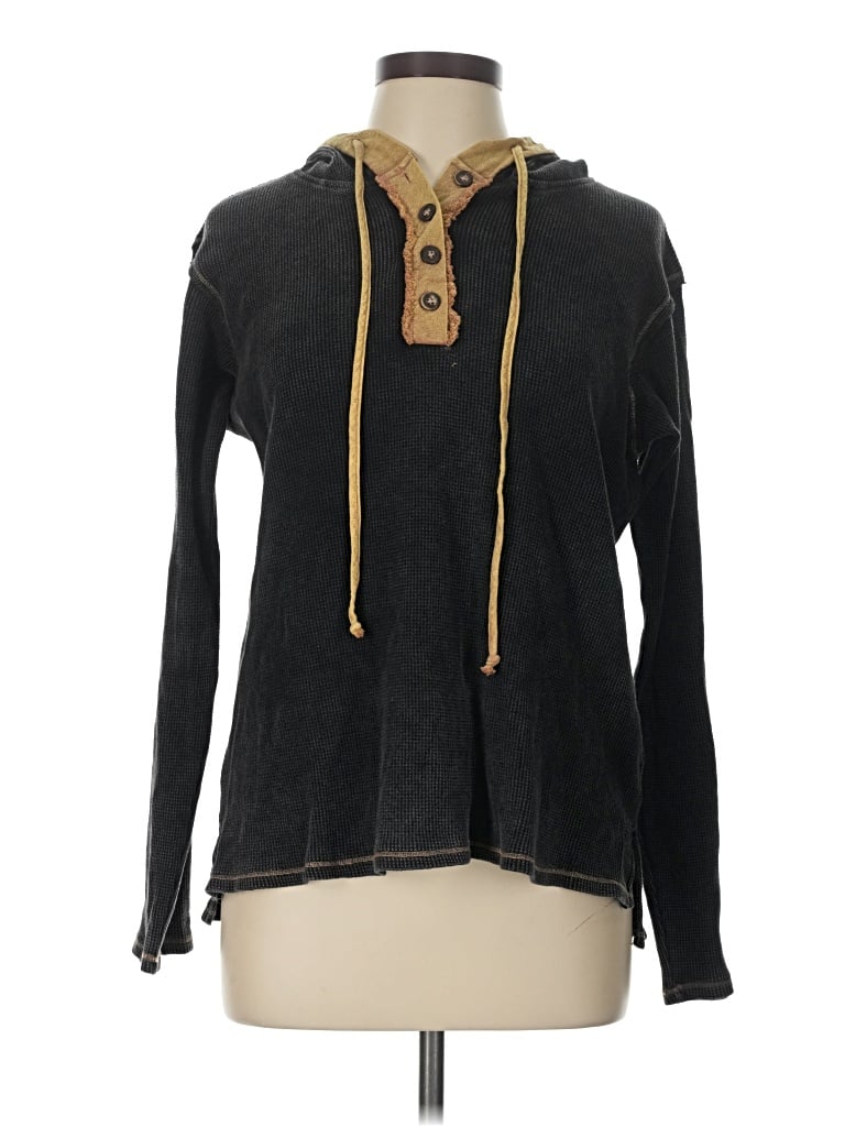 Pre-owned Hem & Thread Pullover Sweater In Black