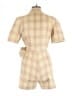 Adelyn Rae 100% Polyester Plaid Yellow Romper Size M - photo 2