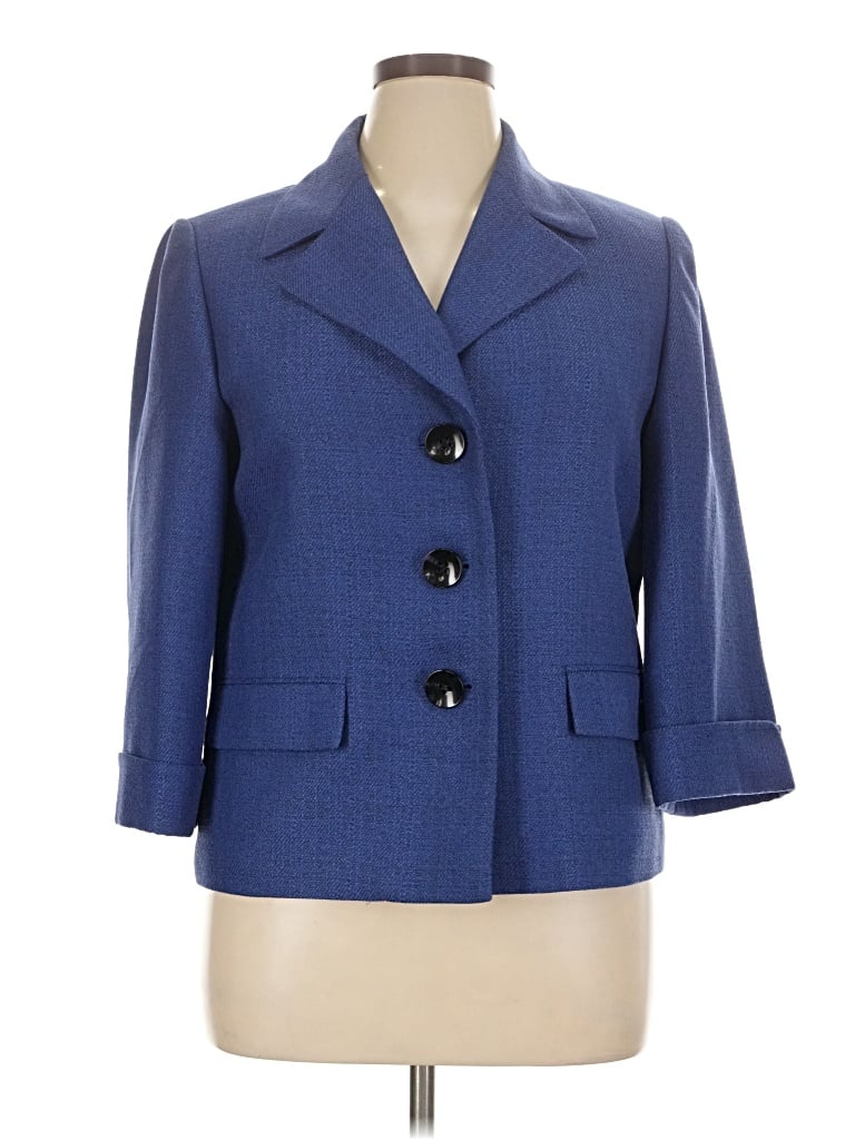 Pre-owned Le Suit Blazer Jacket In Blue