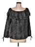 MICHAEL Michael Kors Black 3/4 Sleeve Blouse Size L - photo 1