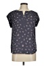 Daniel Rainn 100% Polyester Blue Short Sleeve Blouse Size M - photo 1