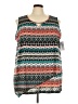 Catherines 100% Polyester Teal Sleeveless Top Size 3X - photo 1