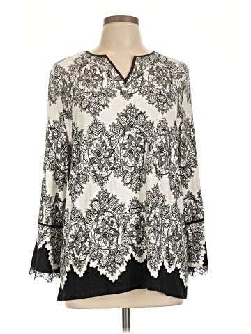 Chico's 3/4 Sleeve T-Shirt (view 1)