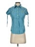 L.L.Bean Teal Short Sleeve Button-Down Shirt Size XXSR - photo 1