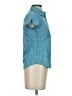 L.L.Bean Teal Short Sleeve Button-Down Shirt Size XXSR - photo 4