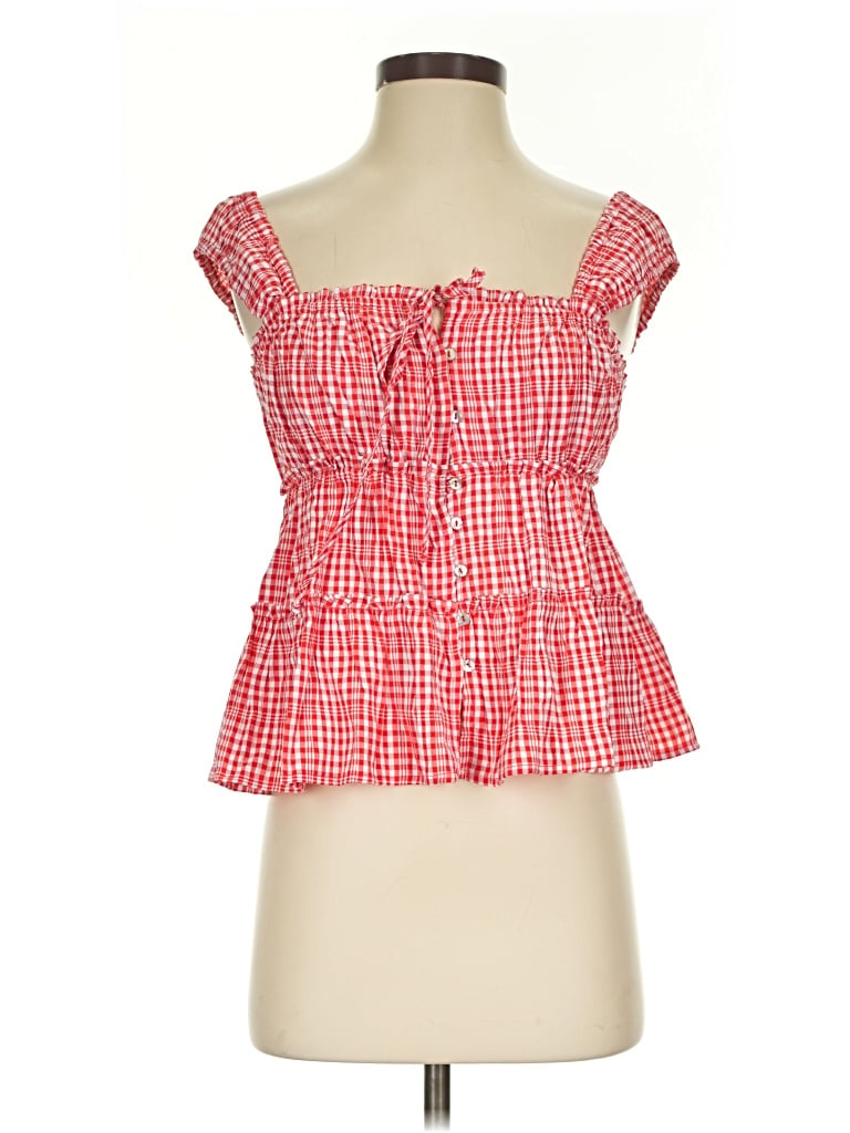 Rewind Sleeveless Blouse In Red