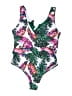 Shein Tropical Green One Piece Swimsuit Size 2X - photo 1