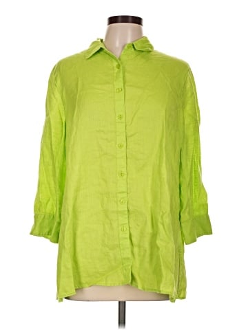 Coldwater Creek 3/4 Sleeve Button-Down Shirt (view 1)