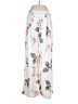 Shein 100% Polyester Floral Ivory White Casual Pants Size M - photo 1