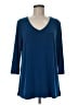 Chico's Blue 3/4 Sleeve T-Shirt Size Med (1) - photo 1