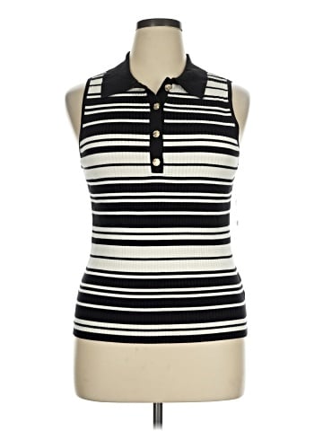 Nine West Sleeveless Button-Down Shirt (view 1)