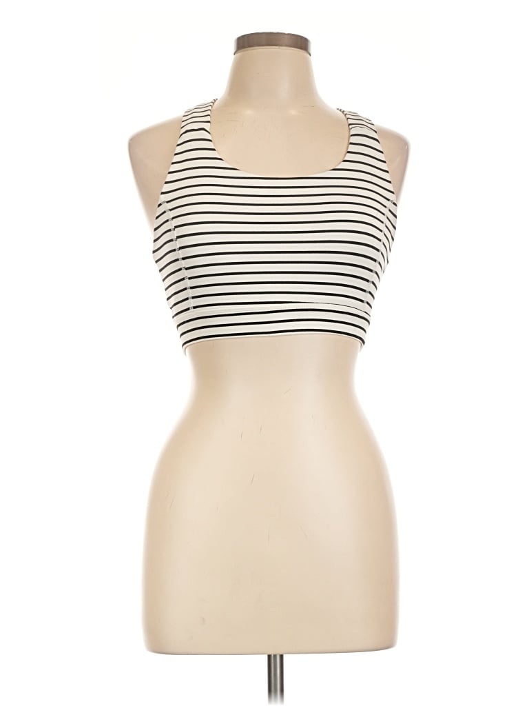 Pre-owned Glyder Tank Top Ivory Halter Neckline Tops