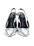 Jessica Simpson Metallic Silver Heels Size 10 - photo 2