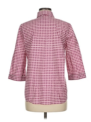 Lafayette 148 New York 3/4 Sleeve Button-Down Shirt (view 2)