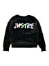 Justice 100% Recycled Polyester Tie-dye Black Sweatshirt Size 7 - 8 - photo 1
