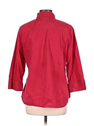 Cali And York 3/4 Sleeve Button-Down Shirt (view 2)