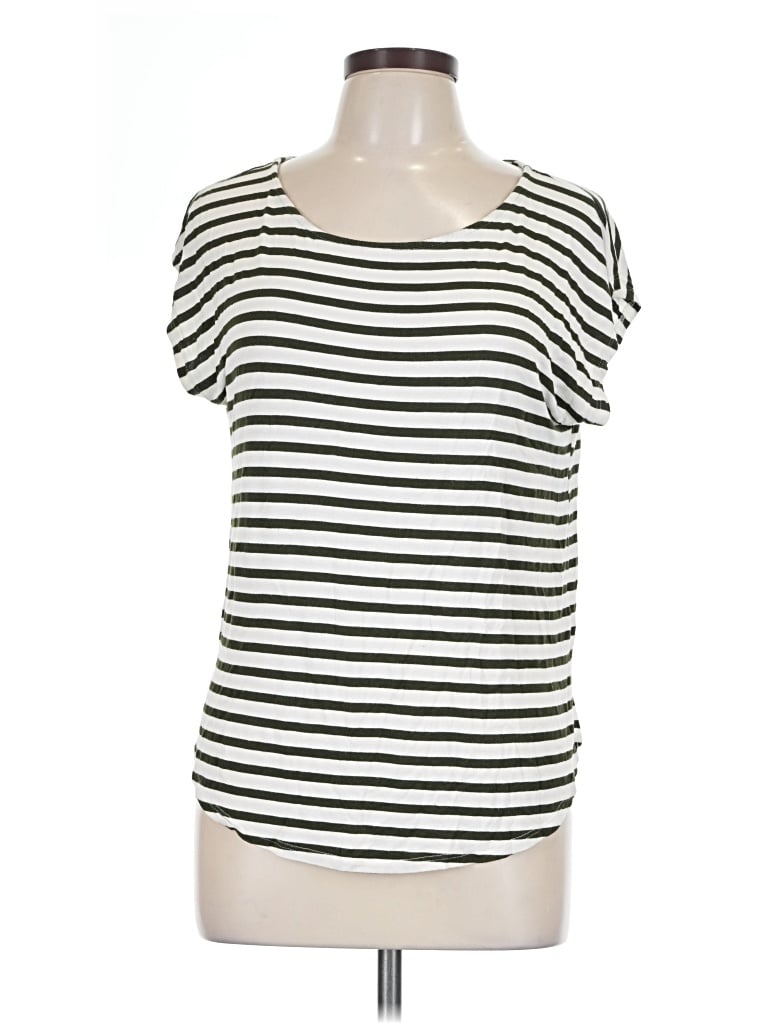 Pre-owned Green Envelope Short Sleeve T-shirt In Ivory