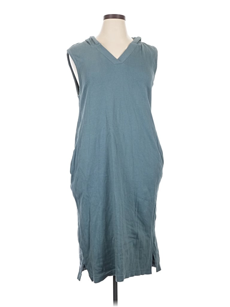 Pre-owned Pact Casual Dress In Teal