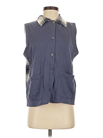 Liz & Co. Sleeveless Button-Down Shirt (view 1)