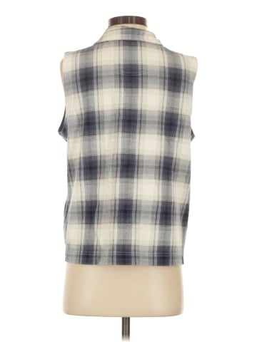 Liz & Co. Sleeveless Button-Down Shirt (view 2)