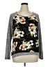 Kut from the Kloth 100% Rayon Floral Gray Pullover Sweater Size XL - photo 1